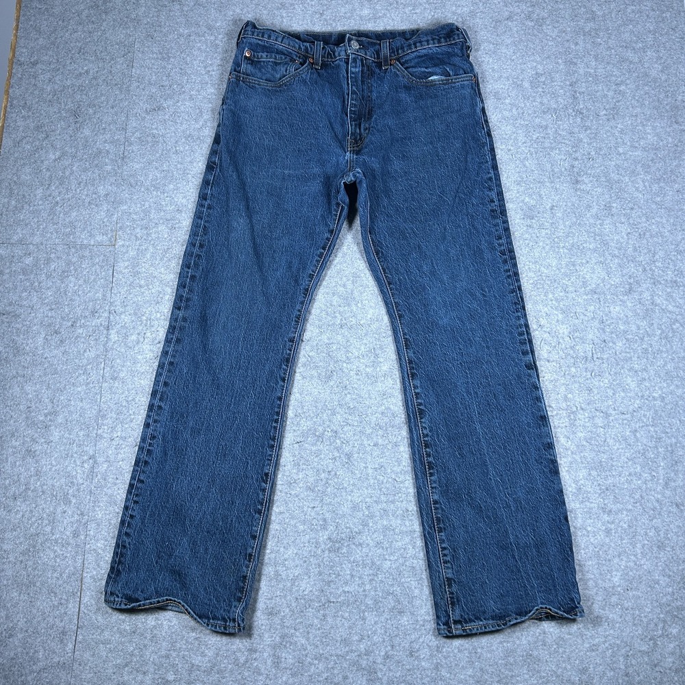Vintage Levi's 517 Denim Jeans Mens 34x30(31x29) Medium Wash Blue Y2K Bootcut